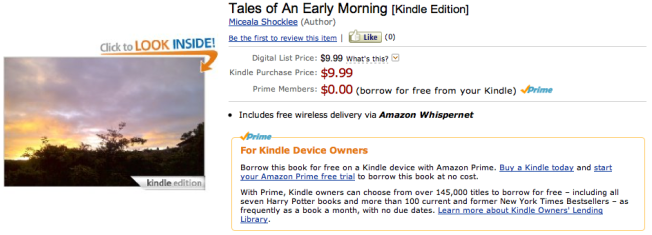 Tales of an early morning kindle